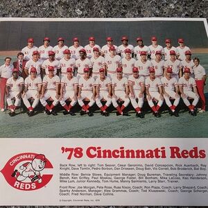 1978 Cincinnati Reds Team Photo